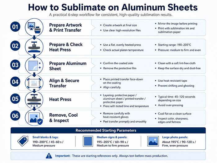 how-to-sublimate-on-aluminum-sheets